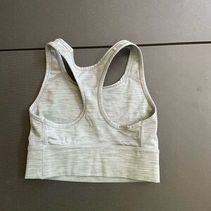 Nike Gray Sports Bra with Racerback Design